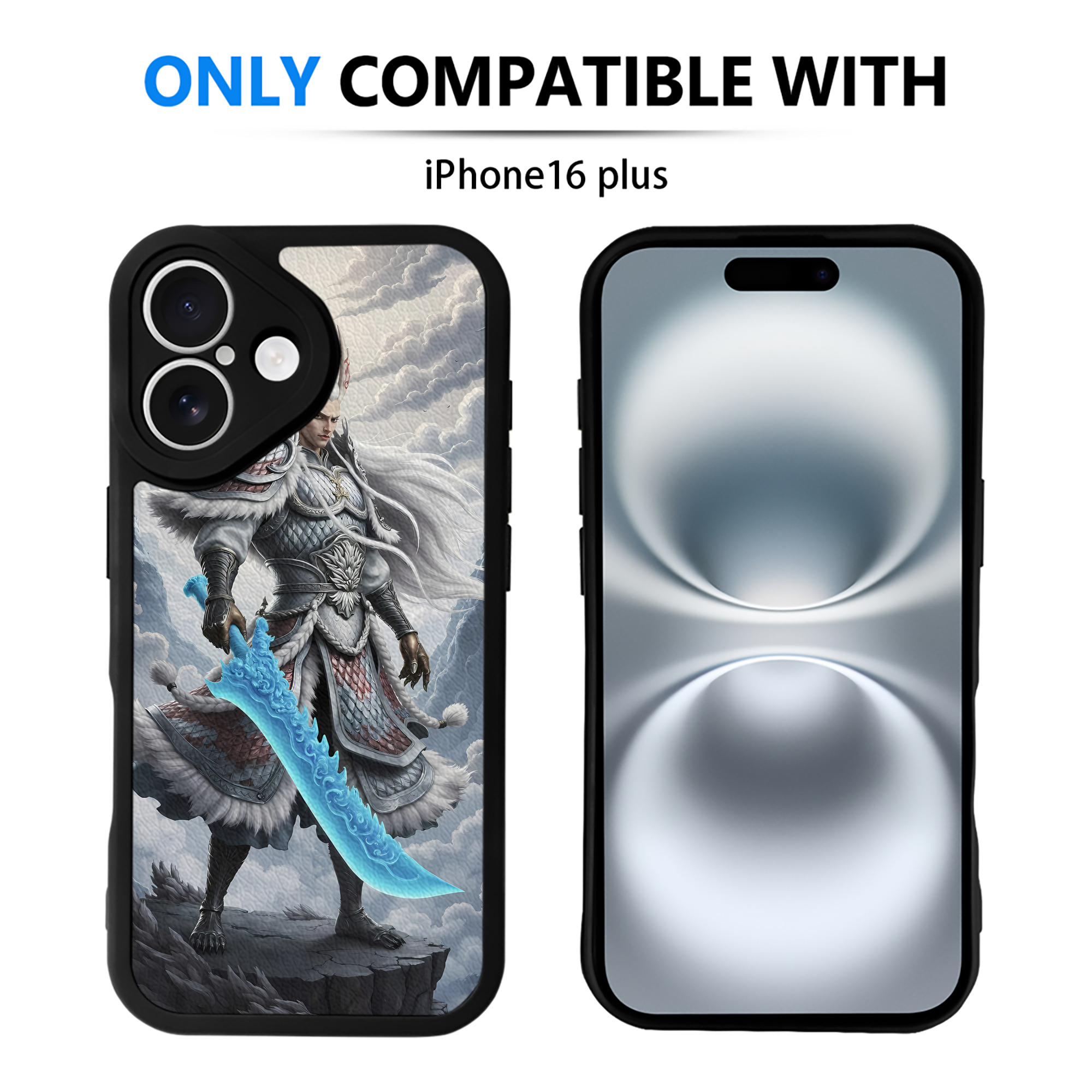 （画像用） Ne Zha 2 ナタ 魔童の大暴れ 【iPhone 16シリーズ対応】シリコンスマホケース（レザー調） 材質：シリコン